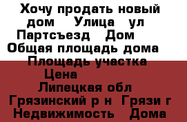 Хочу продать новый дом. › Улица ­ ул.18Партсъезд › Дом ­ 8 › Общая площадь дома ­ 78 › Площадь участка ­ 15 › Цена ­ 2 300 000 - Липецкая обл., Грязинский р-н, Грязи г. Недвижимость » Дома, коттеджи, дачи продажа   . Липецкая обл.